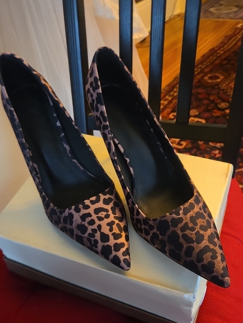 Leopard Print Pointed-Toe Women’s Pumps ASOS size 11.5